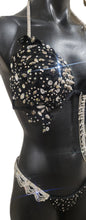 Load image into Gallery viewer, Black punk rock themewear Bikini Competition Suit
