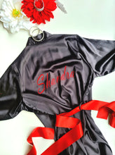 Load image into Gallery viewer, Black Custom Competition Robe - KoKo AustraliaBlack Custom Competition RobeKoKo Australia
