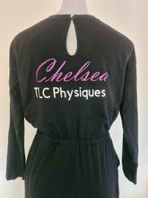 Load image into Gallery viewer, "TLC Physiques" Black Team Tanning Onezie - KoKo Australia"TLC Physiques" Black Team Tanning OnezieKoKo Australia