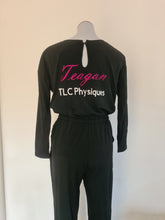 Load image into Gallery viewer, "TLC Physiques" Black Team Tanning Onezie - KoKo Australia"TLC Physiques" Black Team Tanning OnezieKoKo Australia
