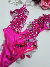 Load image into Gallery viewer, "The Renee" in Barbie pink, couture onepiece swimsuit for hire - KoKo Australia"The Renee" in Barbie pink, couture onepiece swimsuit for hireKoKo Australia