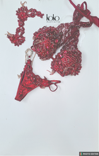 Load image into Gallery viewer, RENTAL Burgandy red Preciosa FMG costume