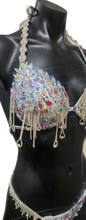 Load image into Gallery viewer, Iridescent shimmer asymmetrical FMG costume