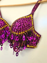 Load image into Gallery viewer, Belly dancer sequin bra for theme wear - KoKo AustraliaBelly dancer sequin bra for theme wearKoKo Australia