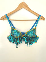 Load image into Gallery viewer, Belly dancer sequin bra for theme wear - KoKo AustraliaBelly dancer sequin bra for theme wearKoKo Australia