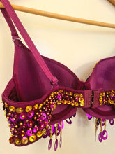 Load image into Gallery viewer, Belly dancer sequin bra for theme wear - KoKo AustraliaBelly dancer sequin bra for theme wearKoKo Australia