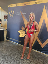 Load image into Gallery viewer, Red velvet, high hip, moulded cup swimsuit