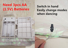 Load image into Gallery viewer, Multi-colour rainbow LED light up wings