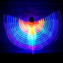 Load image into Gallery viewer, Multi-colour rainbow LED light up wings