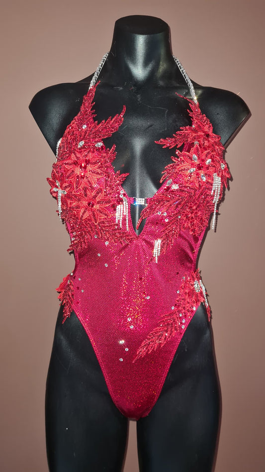 "The Renee" Red couture onepiece swimsuit - KoKo Australia"The Renee" Red couture onepiece swimsuitKoKo Australia