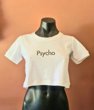 Load image into Gallery viewer, White 'Psycho' Crop