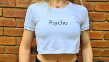 Load image into Gallery viewer, White 'Psycho' Crop