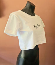 Load image into Gallery viewer, White 'Psycho' Crop