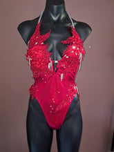 Load image into Gallery viewer, "The Renee" Red couture onepiece swimsuit - KoKo Australia"The Renee" Red couture onepiece swimsuitKoKo Australia