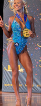 Load image into Gallery viewer, Teal Aqua swimsuit floral lace by koko australia
