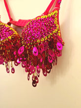Load image into Gallery viewer, Belly dancer sequin bra for theme wear - KoKo AustraliaBelly dancer sequin bra for theme wearKoKo Australia
