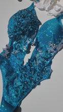 Load and play video in Gallery viewer, Teal Aqua swimsuit floral lace by koko australia
