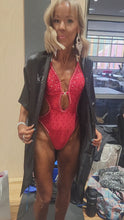 Load and play video in Gallery viewer, Red one piece swimsuit rental
