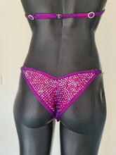 Load image into Gallery viewer, Swimsuit for bodybuilding compeition fitness comp pink swimsuit with swarovski crystals
