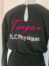 Load image into Gallery viewer, &quot;TLC Physiques&quot; Black Team Tanning Onezie
