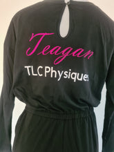 Load image into Gallery viewer, &quot;TLC Physiques&quot; Black Team Tanning Onezie
