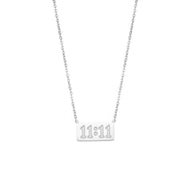 Load image into Gallery viewer, 11:11 Stainless Steel spiritual necklace 11 11 MAKE A WISH
