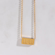 Load image into Gallery viewer, 11:11 Stainless Steel necklace with gold or silver plating 11 11 MAKE A WISH
