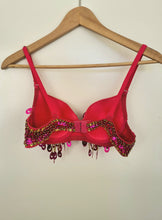 Load image into Gallery viewer, Belly dancer sequin bra for theme wear
